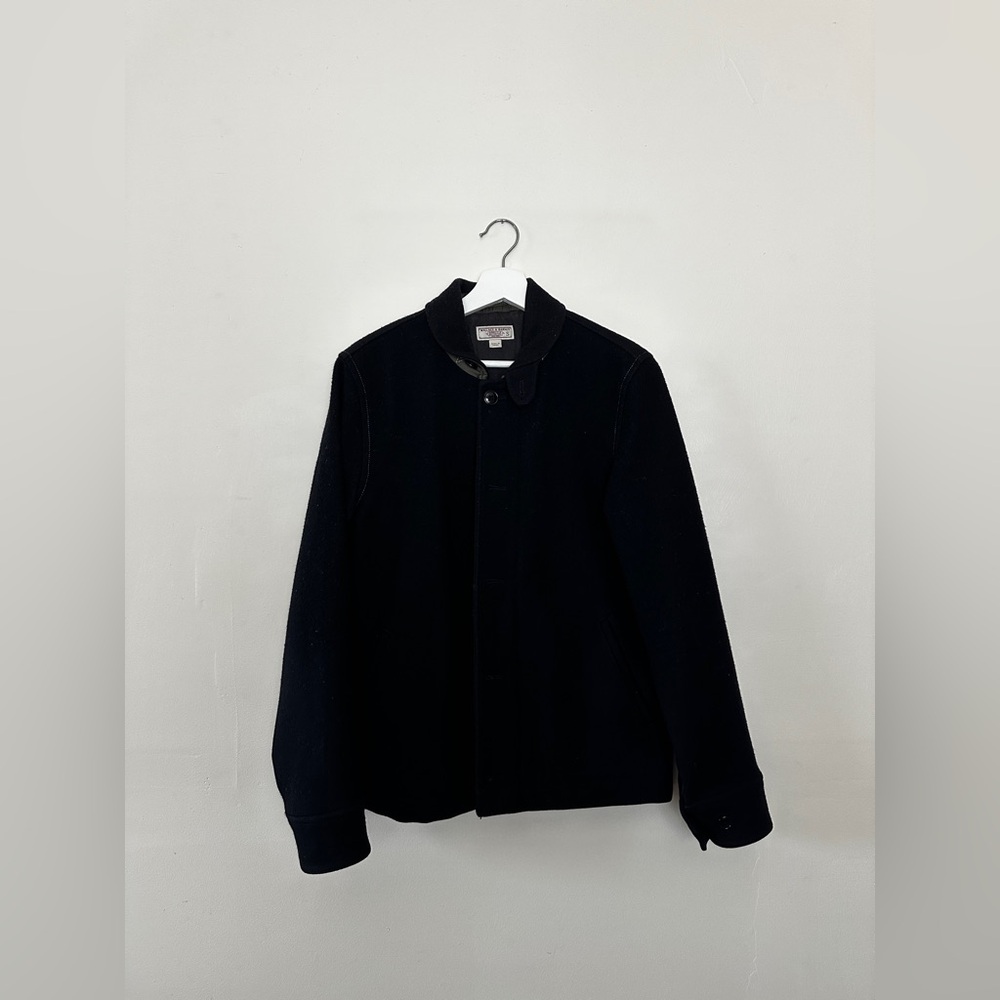 J.Crew Wallace & Barnes Wool Deck Jacket Navy Small #A9714